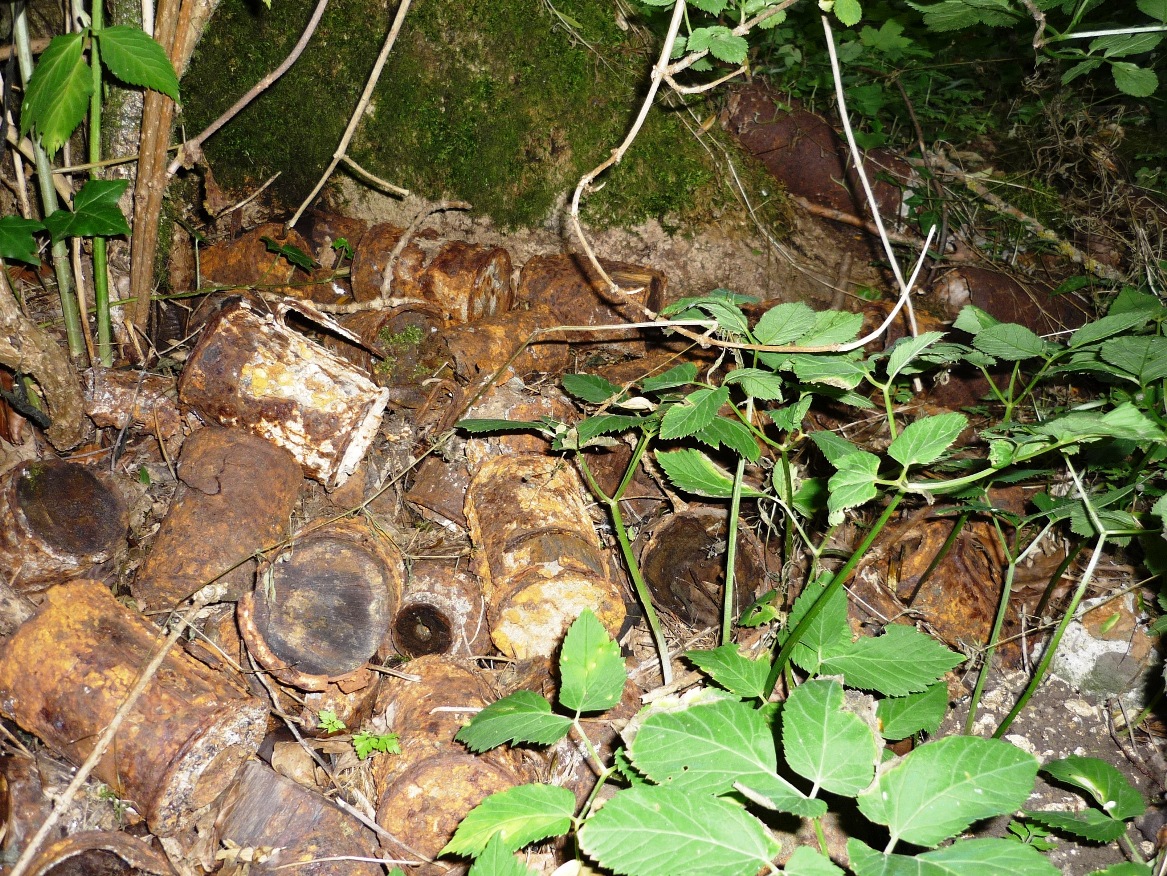 German grenades in Rossignol Wood