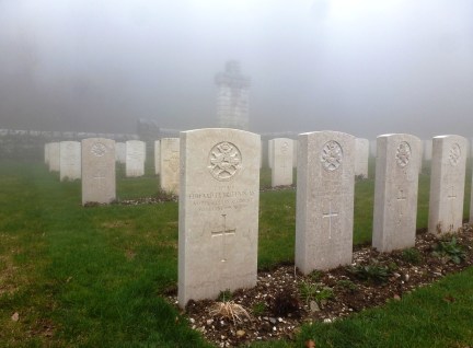 Edward Brittain's grave, Granezza British Cemetery