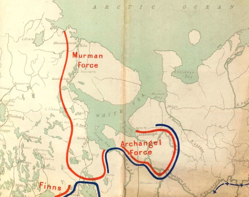 Map of European Russia Showing Railways Waterways Situation in Russia from Information Received up to Aug 12th 1919-macrepo_4080-crbr